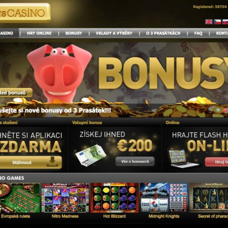 Bonusová revoluce u 3Pigs Casino! 400% bonus na první vklad a okamžitě po převodu peněz!